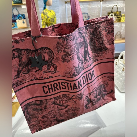 Christian Dior Canvas Dioriviera Tote Pink Grey♥️ - Picture 8 of 12